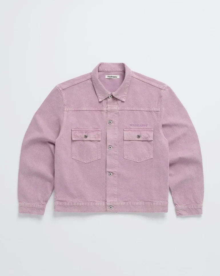 Pink Madhappy Washed Twill Trucker Jacket