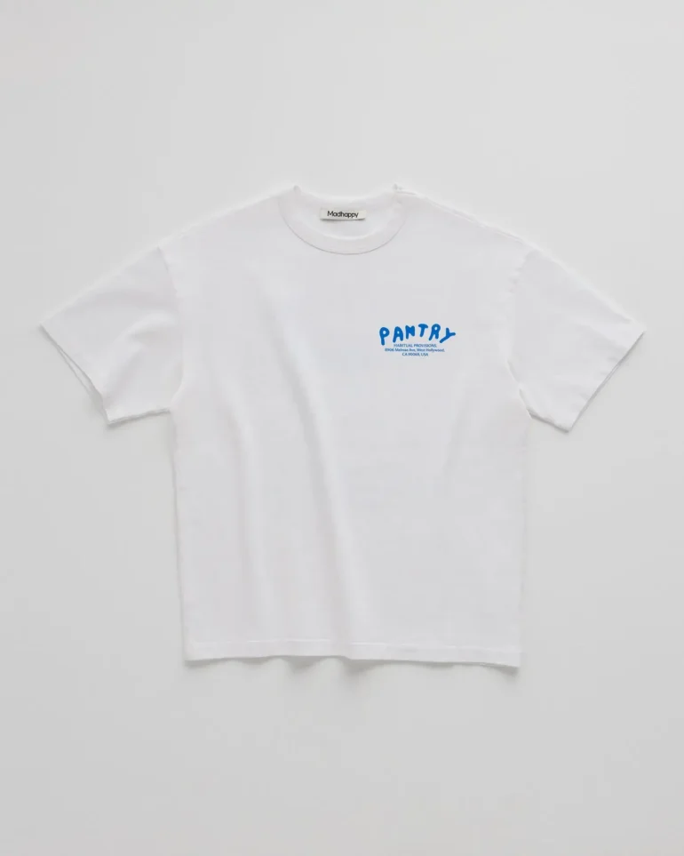 White Madhappy Pantry Friends T-shirt